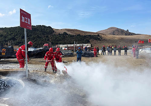 中國(guó)安能第二工程局四川涼山項(xiàng)目部開展防火、防汛、防地質(zhì)災(zāi)害綜合演練