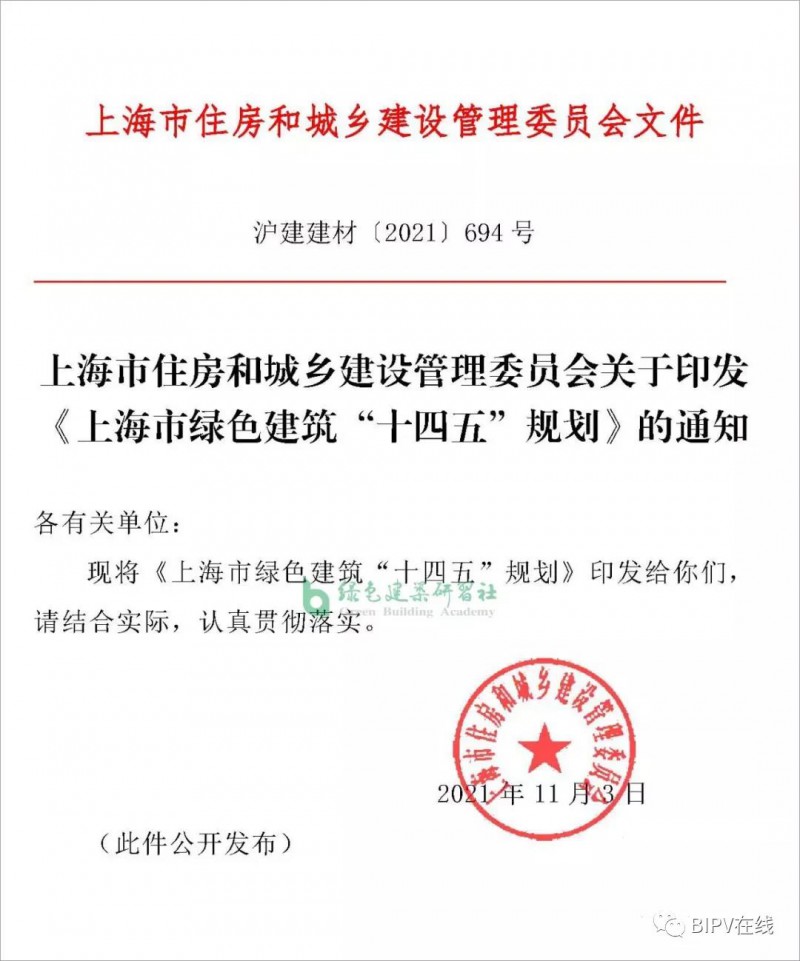 推進(jìn)新建建筑安裝光伏，超低能耗建筑不少于500萬(wàn)平！