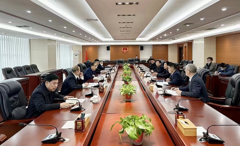 中國能建黨委副書記、總經(jīng)理孫洪水與丹東市市長郝建軍會(huì)談