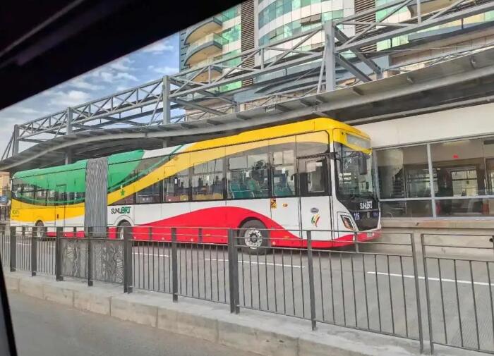 非洲首個(gè)純電動(dòng)客車BRT項(xiàng)目正式通車