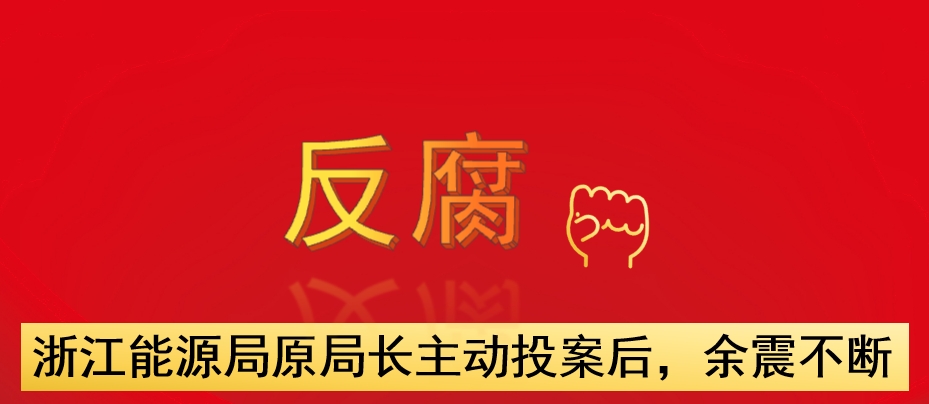 浙江能源局原局長主動投案后，余震不斷